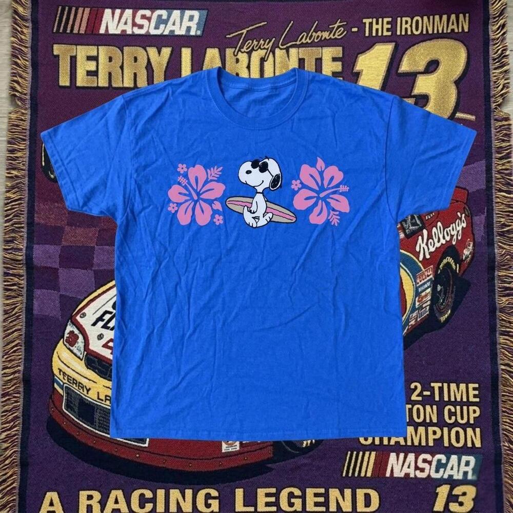 Snoopy Surfing Blue T-Shirt
